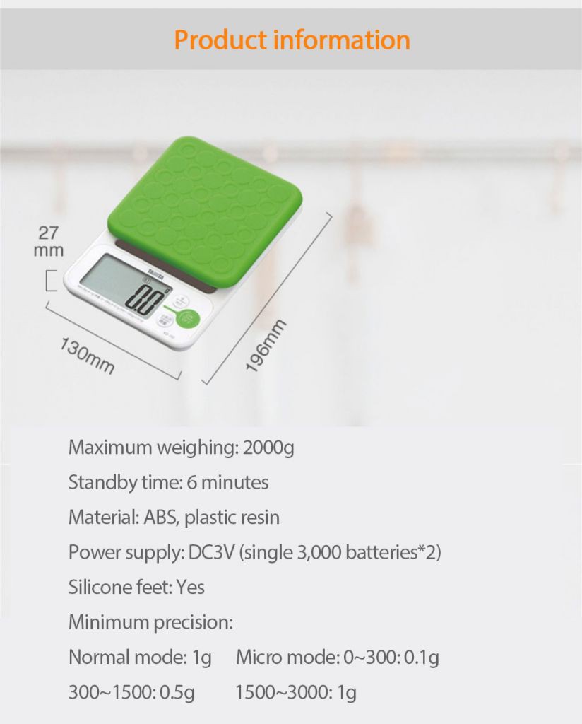 【READY】 TANITA food scale electronic scale KD-192 (green)