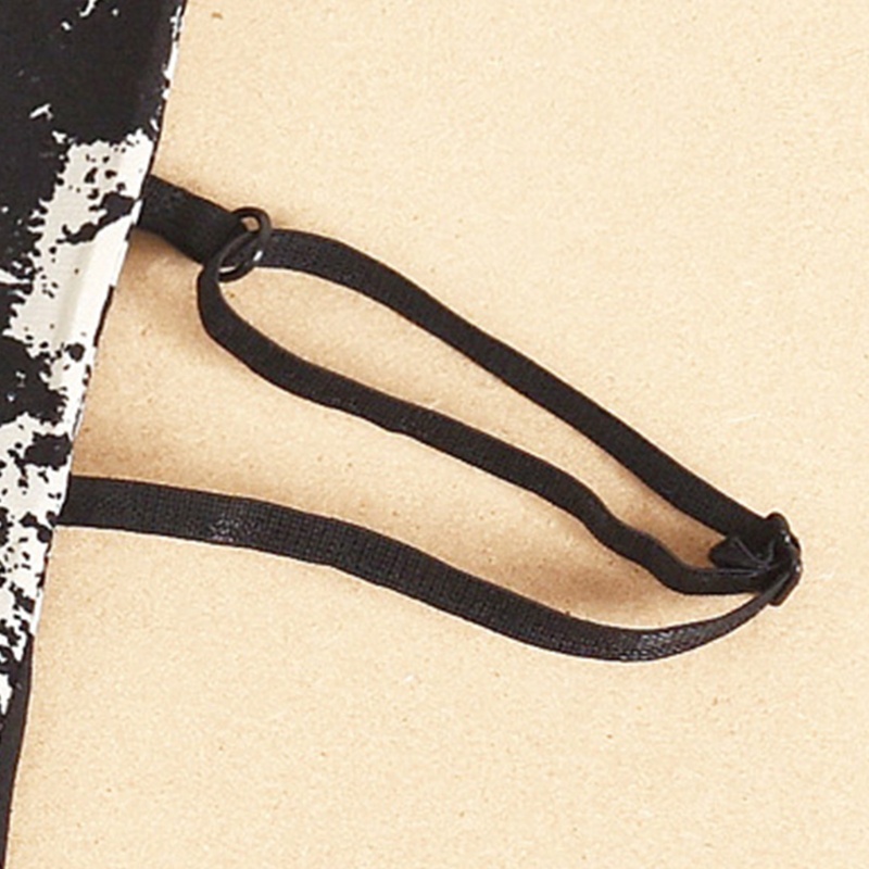 Cổ Áo Sơ Mi Giả Nhiều Lớp Họa Tiết Mực In Dành Cho Nữ