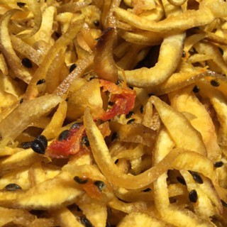 vỏ bưởi sấy chanh dây