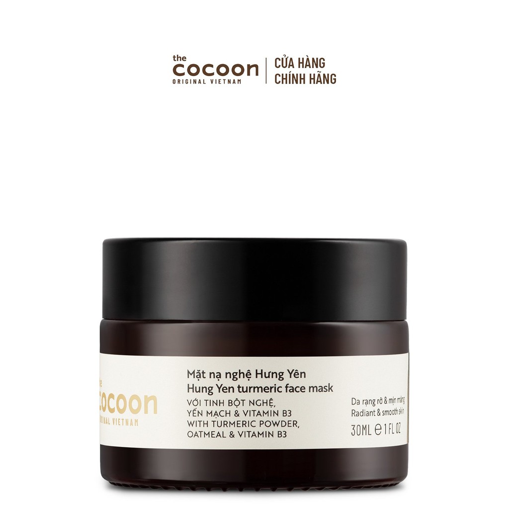 Mặt nạ nghệ Hưng Yên Cocoon giúp da rạng rỡ &amp; mịn màng 30ml