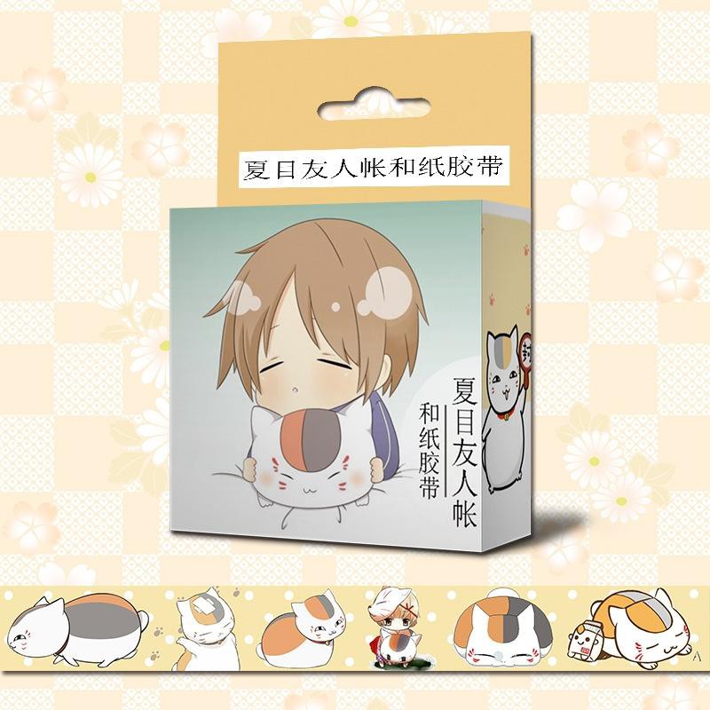 Băng dính Natsume Yuujinchou Hữu nhân sổ washi tape trang trí hoạ tiết in hình anime chibi