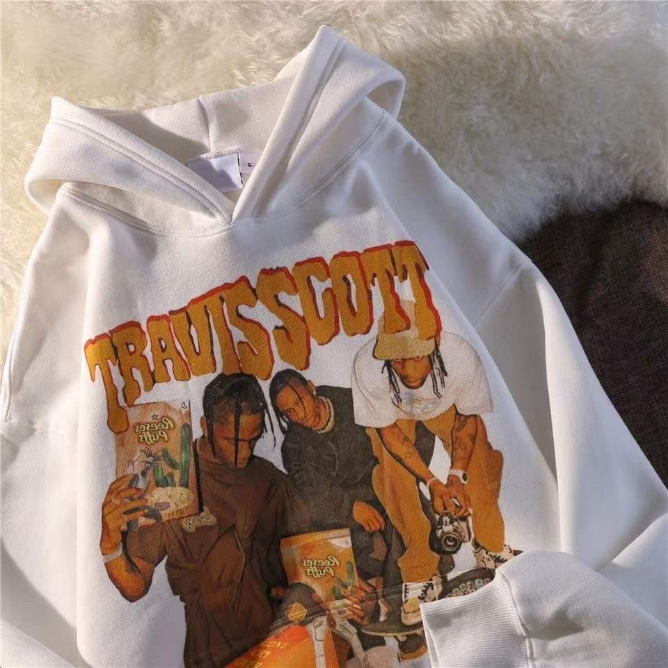 Áo Khoác Hoodie Dáng Rộng Phong Cách Hip Hop Âu Mỹ Thời Trang Xuân Thu Cá Tính Cho Nam