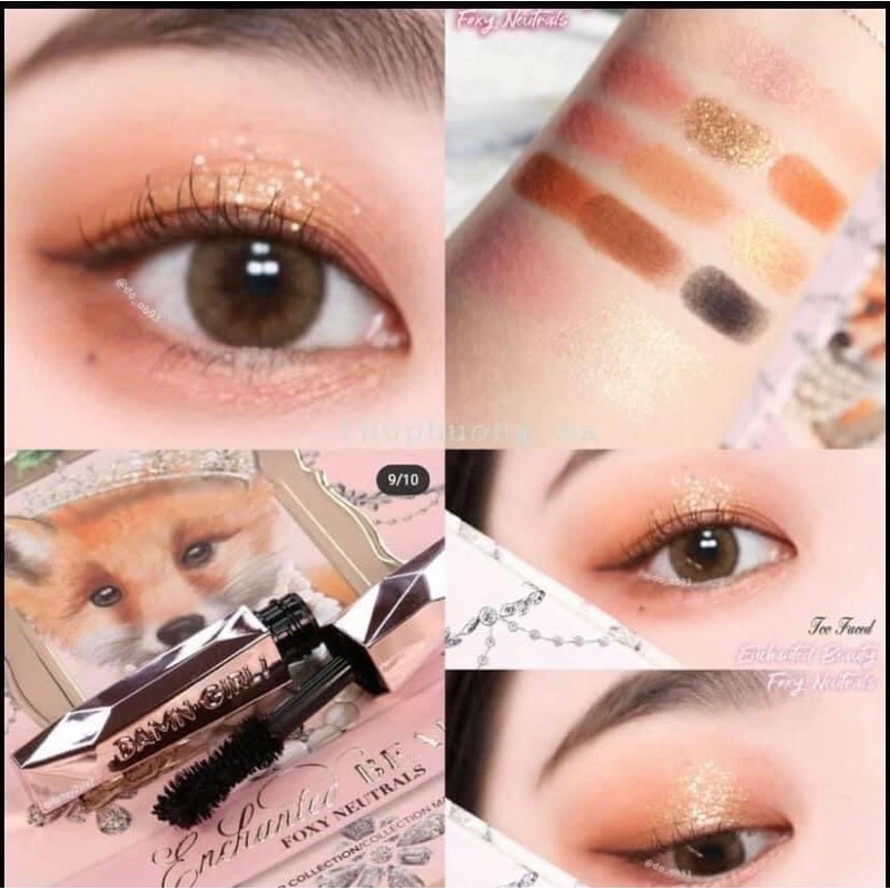 Set makeup bảng mắt, phấn má, mascara TooFaced