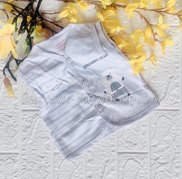 Áo gile nỉ cotton Noubaby