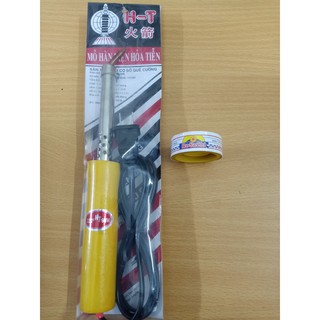 Combo mỏ hàn điện + chì hàn (cán gỗ 60W)