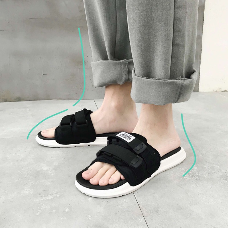 Dép nam và nữ unisex inviti thời trang 2021 - Dép quai dán siêu phẩm hot trend