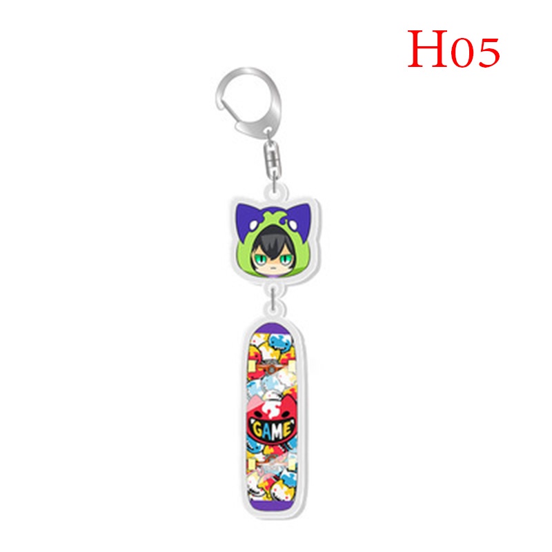 Móc khóa hình nhân vật anime dễ thương SK8