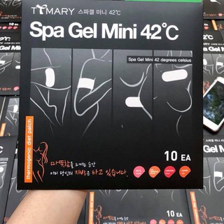 Set 10 Miếng Mini] Miếng Dán Tan Mỡ Toàn Thân Ttmary Spa Gel Mini 42°C Hàn Quốc