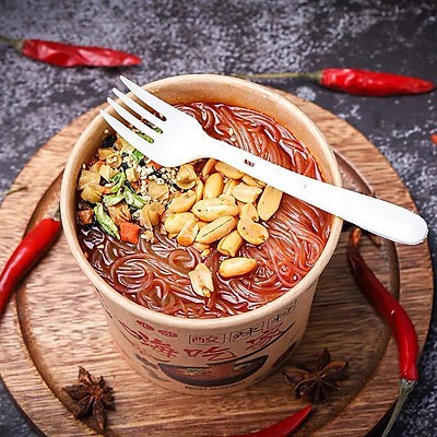 Thùng 6 hộp Miến Chua Cay Trùng Khánh - chính hãng JUNJIE