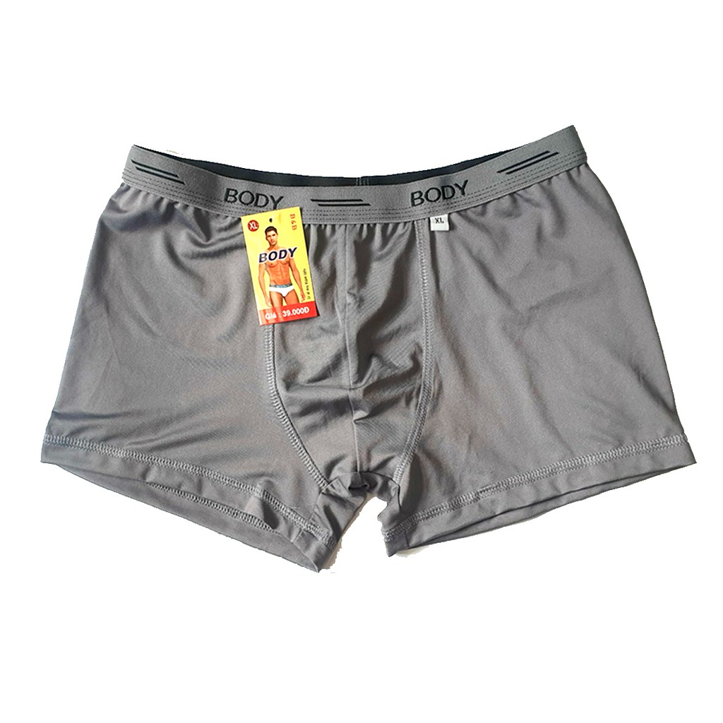 Quần Lót Nam (1 Quần) - Quần Sịp boxer nam thun lạnh BODY cao cấp tôn dáng ôm trọn vòng 3 lưng thun mềm mại