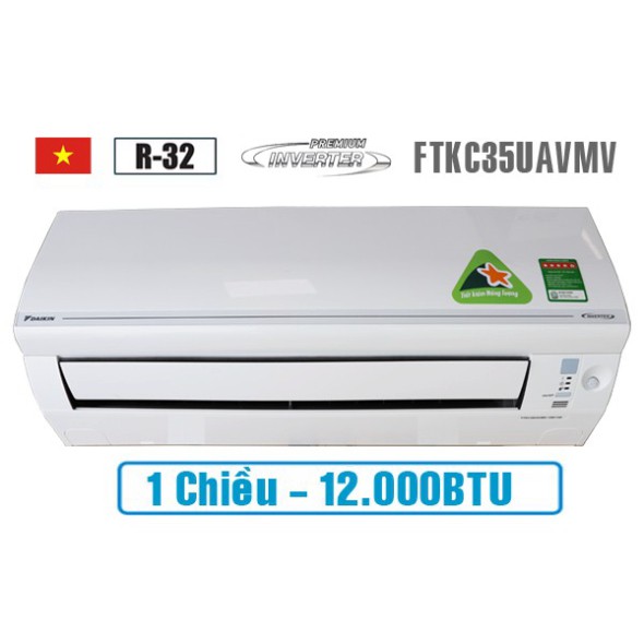 Điều hòa Daikin 1 chiều 12.000BTU inverter FTKC35UAVMV