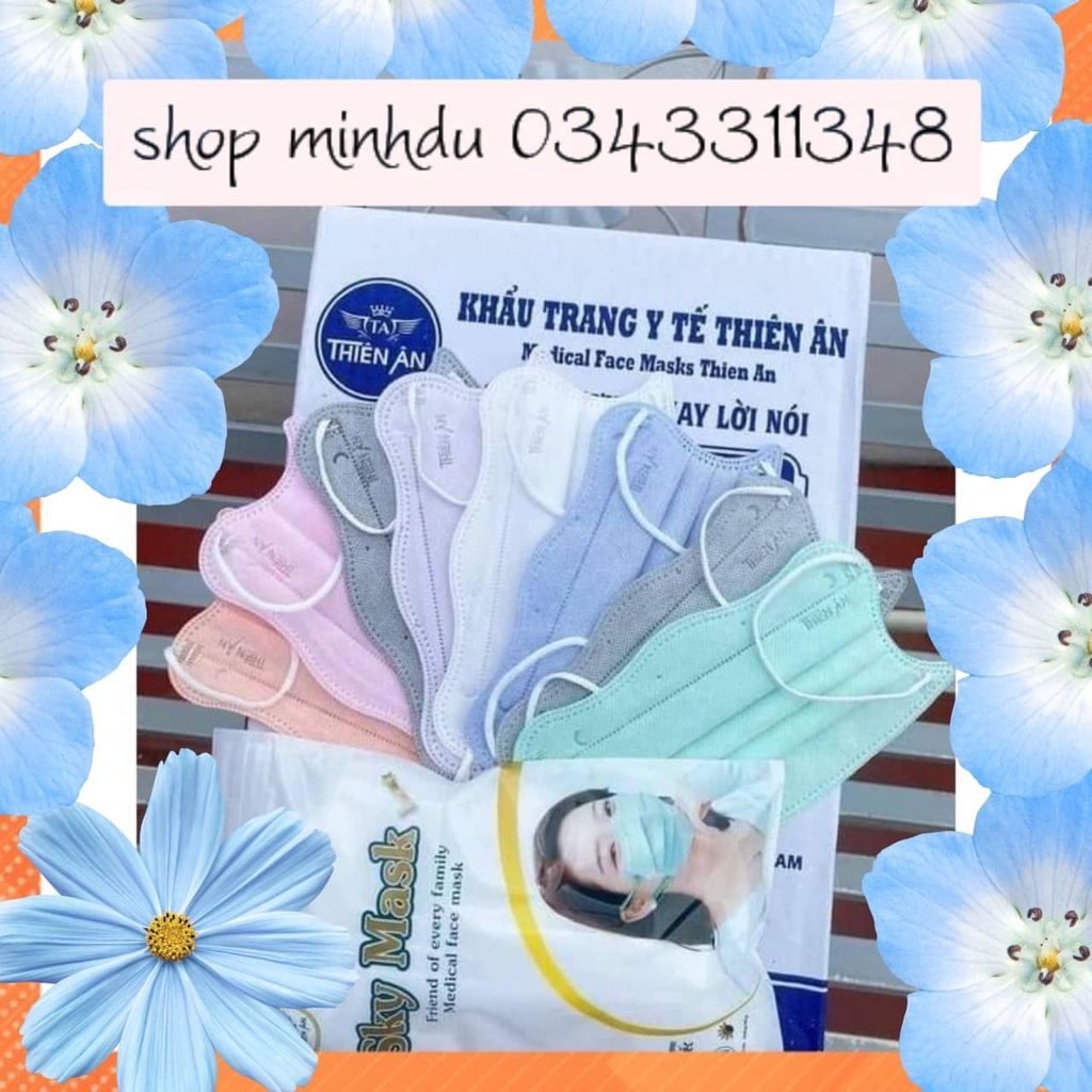 Set 10 Khẩu Trang Cua SKY MASK THIÊN ÂN  Chính Hãng Dày Mịn