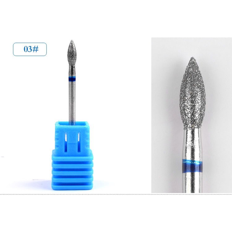 Đầu mài dũa móng tay MISSCHEERING bằng hợp kim thép vonfram kiểu dáng khác nhau tùy chọn