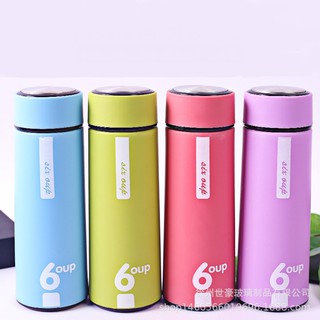 [Giá sốc] Bình giữ nhiệt 6oup 475ml, bình giữ nhiệt lõi thủy tinh