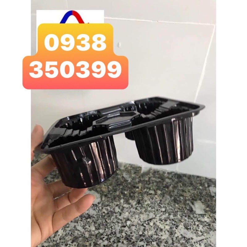 Khay nhựa đựng 4 ly trà sữa  - Khay đựng ly dùng 1 lần - 100 cái | BigBuy360 - bigbuy360.vn