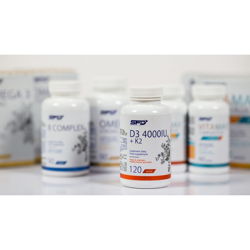 SFD VITAMIN D3 4000 + K2 - Hỗ Trợ Xương Khớp  - 120 VIÊN