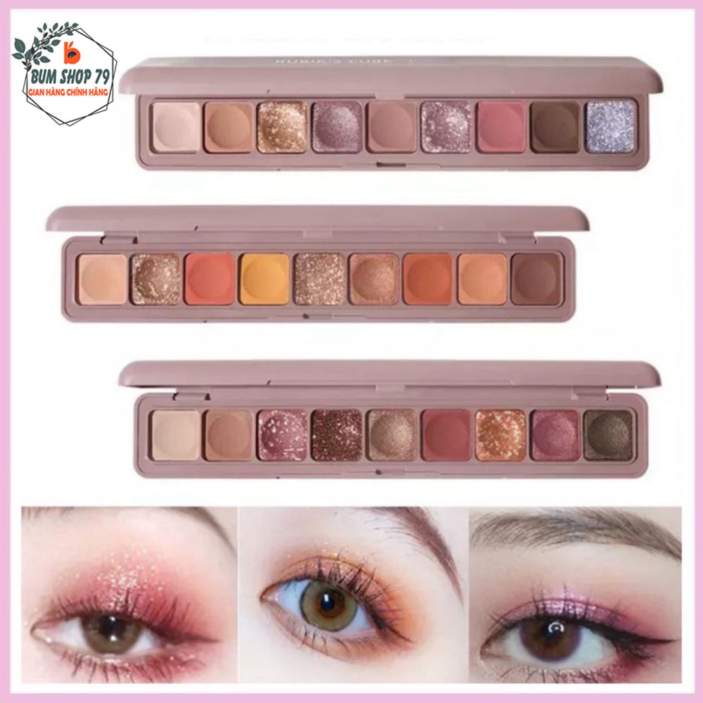 Phấn mắt nội địa trung 9 ô Lameila Beautiful Color Bảng Dài chính hãng chống thấm nước màu siêu xinh