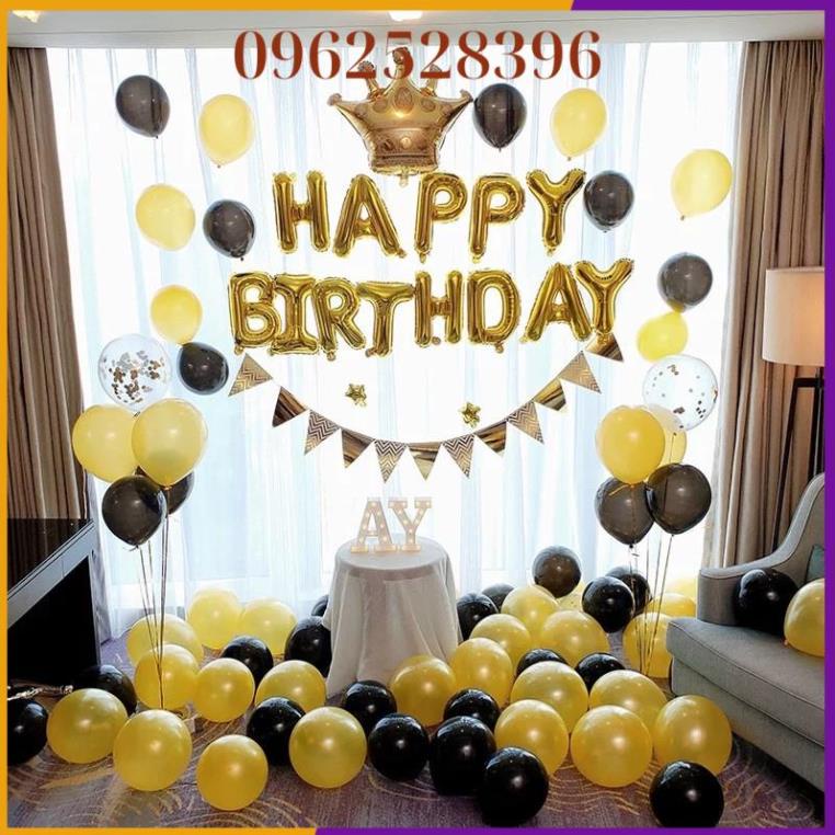 Set Bóng❤️Trang Trí Sinh Nhật❤️Happy Birthday Tông nhiều mầu