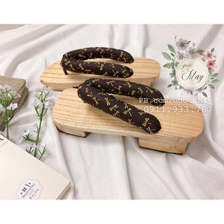 Geta nhật bản guốc gỗ guốc mộc