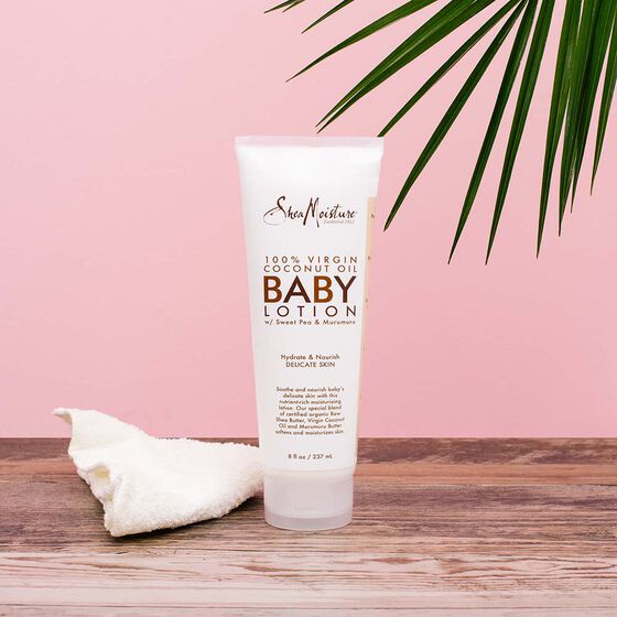 Kem dưỡng da 100% từ dầu dừa Shea Moisture BaBy Lotion cho bé