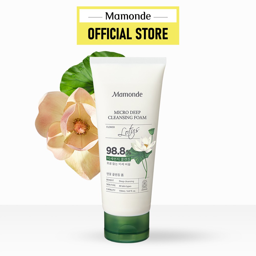 [Mã FMCGMALL -8% đơn 250K] Sữa rửa mặt làm sạch lỗ chân lông mụn đầu đen Mamonde Micro Deep Cleansing Foam 150ml | BigBuy360 - bigbuy360.vn