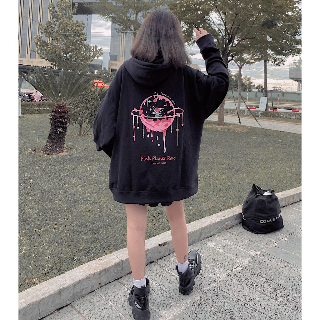 (FREESHIP) ❤ Áo khoác hoodie dây kéo form rộng PLANET ulzzang (ẢNH THẬT) (AHD001) | BigBuy360 - bigbuy360.vn