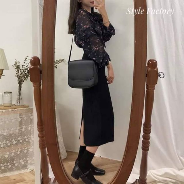 Chân váy dài dáng A nhẹ cạp khóa xẻ sau, ảnh thật (sẵn size)_M11 | BigBuy360 - bigbuy360.vn