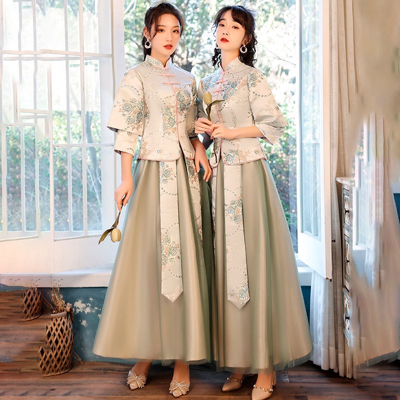 Đầm Dự Tiệc Dáng Ôm Phong Cách Trung Hoa