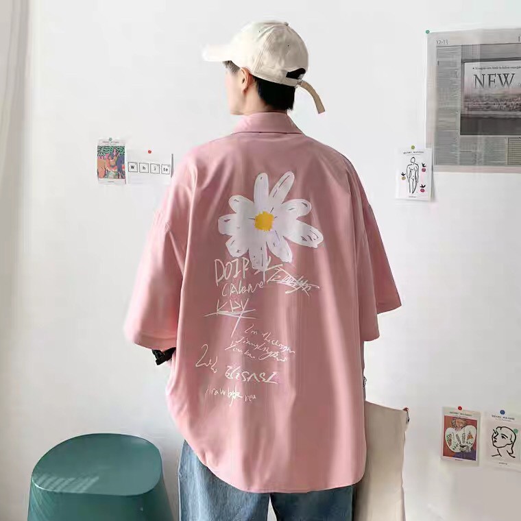 Áo Sơ Mi Nam Nữ Học Sinh Mặc Đi Chơi, Mặc Đi Học Phong Cách Teen Hàn Quốc- TP