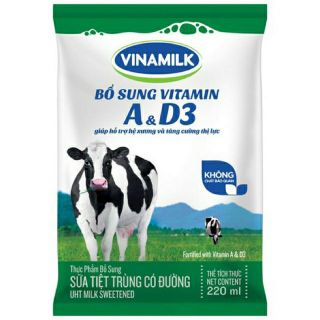 {Hàng có sẵn}Sữa tiệt trùng Vinamilk bịch 220ml...