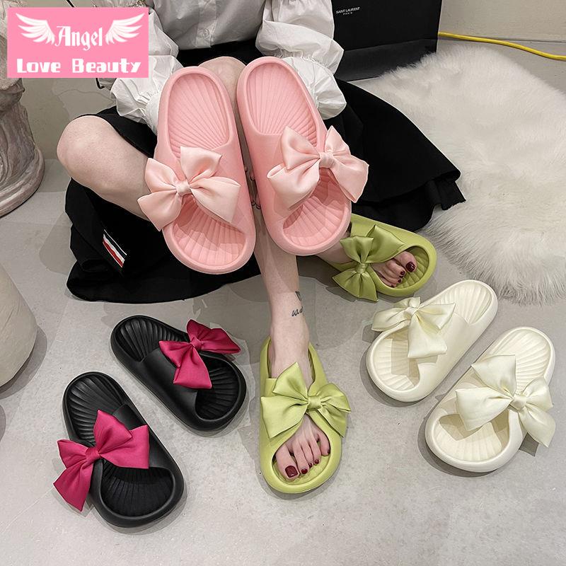 [Hàng Mới Bán Chạy]~ Sandal Công Chúa Vải Satin Đính Nơ Thời Trang Mùa Hè Thoải Mái Dành Cho Nữ Sinh