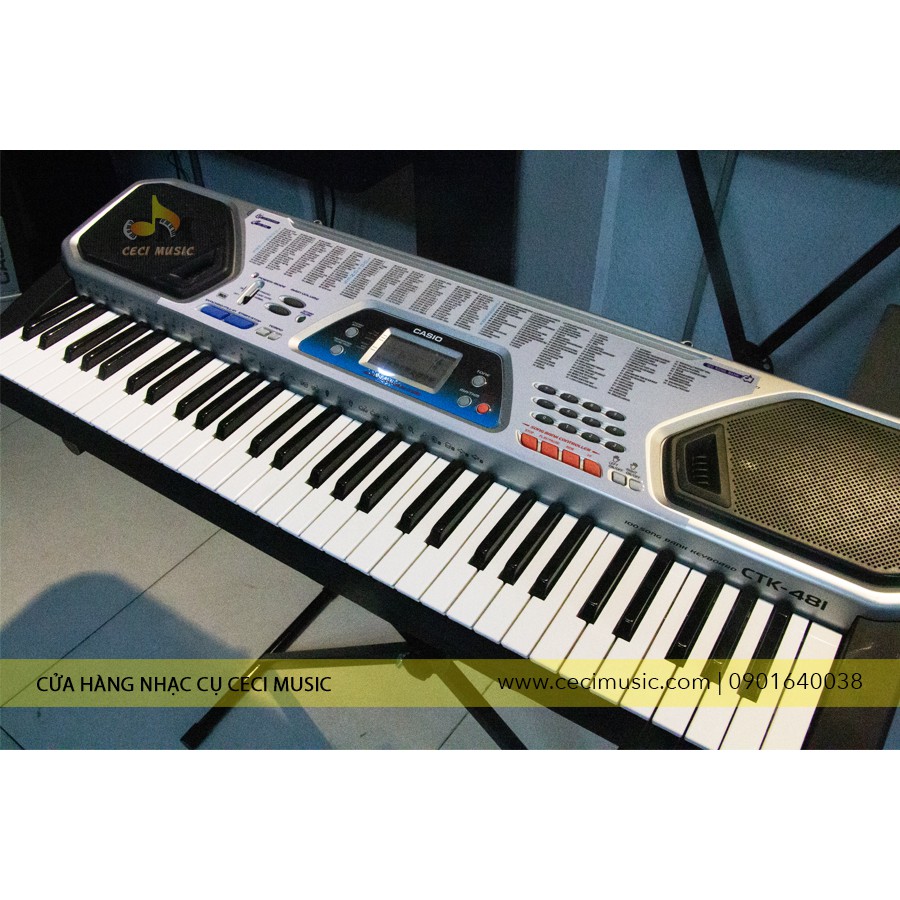 Đàn Organ Casio CTK481 sản xuất tại Nhật Bản,61 phím, phù hợp cho người bắt đầu,người học nâng cao