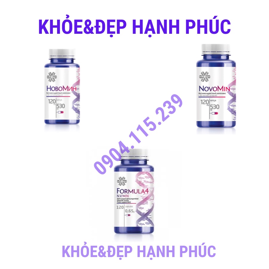 [ Novomin Siberian - Date T12/23 ] Novomin thực phẩm bảo vệ sức khỏe Siberian Hobomint Formula 4 – 120 viên/lọ