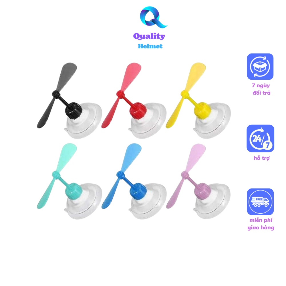 Chong Chóng Gắn Mũ Bảo Hiểm Nửa Đầu ,Mũ 3/4 Cute Nhiều Màu