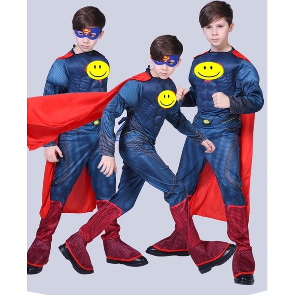 bộ quần áo Siêu nhân hóa trang cho  trẻ em super man có thể là đồ chơi hóa trang halloween COS2106