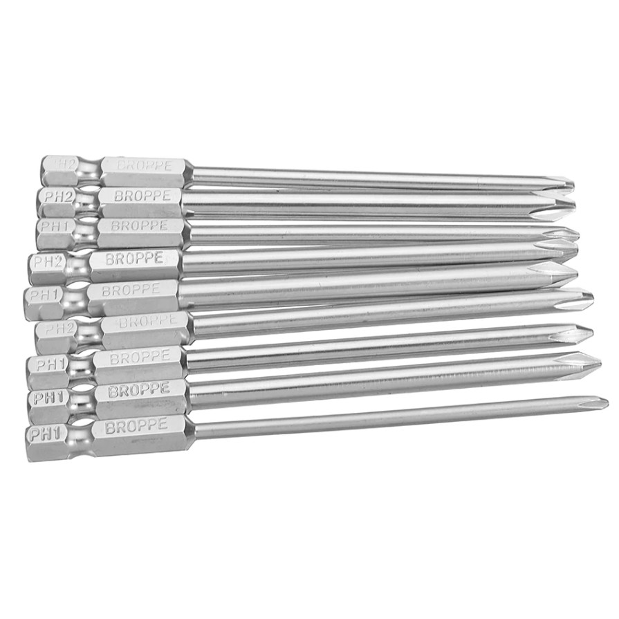 Bộ mũi tô vít 4 cạnh chuôi lục giác cho khoan bắn vít dài 50 đến 150mm có nam châm- Hàng hãng Broppe siêu tốt