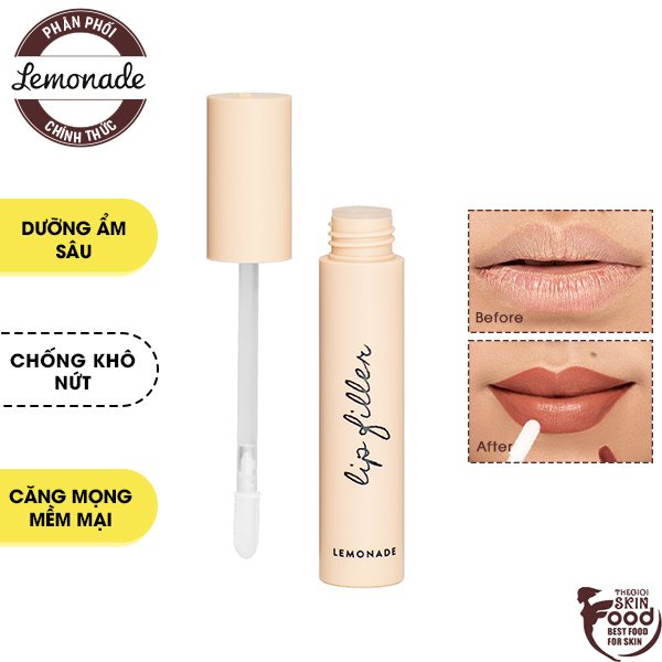 Son Dưỡng Môi Cấp Ẩm, Tạo Hiệu Ứng Môi Căng Mọng, Mềm Mại Lemonade Lip Filler 4.5g