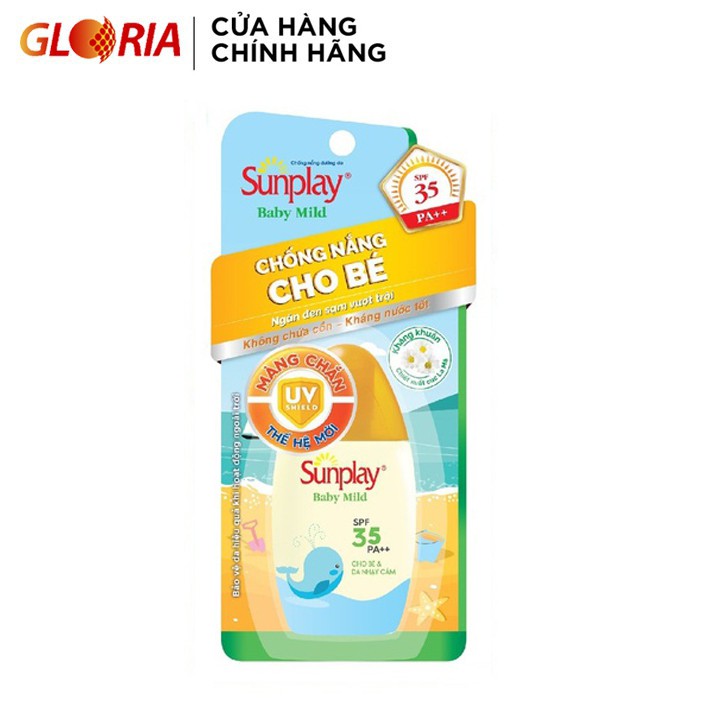 Sữa chống nắng cho bé và da nhạy cảm Sunplay Baby Mild SPF 35, PA++ 30g