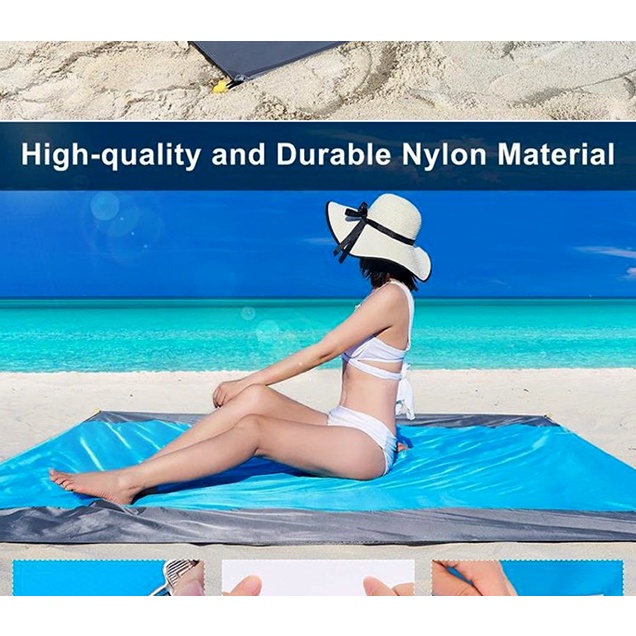 Thảm dã ngoại 2mx2m1 không thấm nước ngoài trời dùng lót đáy Lều cắm trại ,trải dã ngoại picnic,tắm nắng đi biển.