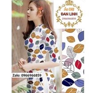 Áo dài hoa nhí mẫu mới nhất - Áo Dài Đan Linh