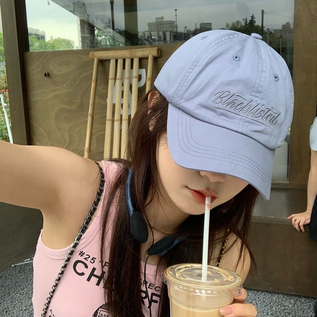 Mũ lưỡi trai MU GUA ZHI PIN (MG STUDIO) thêu chữ