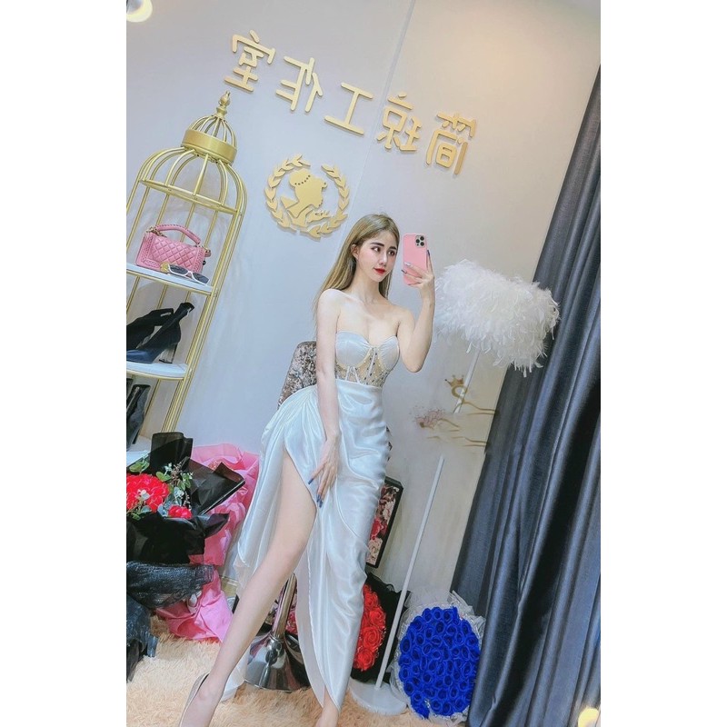 Đầm body dự tiệc kết đá TRIPBLE T DRESS -Size M/L (kèm ảnh/video thật )MS313V