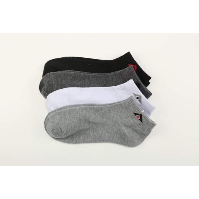 Tất nam ngắn cổ vát dệt sợi cotton thấm hút mồ hôi, hàng công ty dệt Thịnh trung.