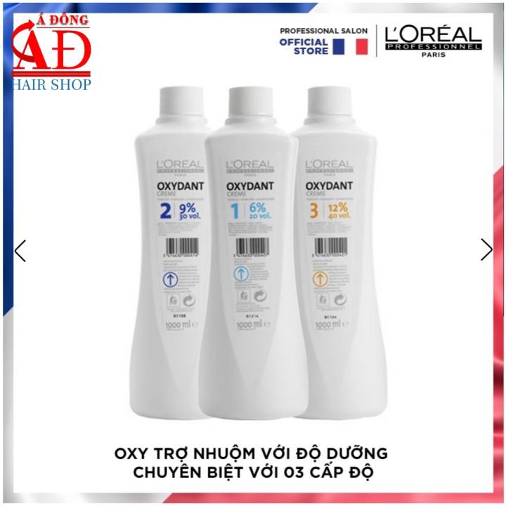 [L'OREAL CHÍNH HÃNG] OXY PHA THUỐC NHUỘM TÓC LOREAL OXIDIAN 1000ML