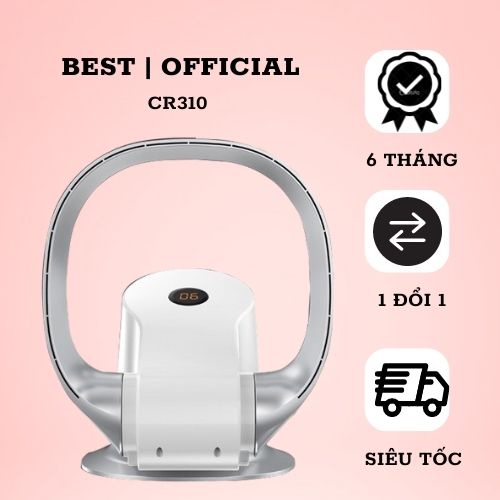 Quạt Không Cánh Treo Tường Để Bàn CR310 - 9 Tốc Độ Gió Màn Hình LED Cảm Ứng Kiêm Điều Khiển Từ Xa- Xoay 120 - Gập 180 Độ
