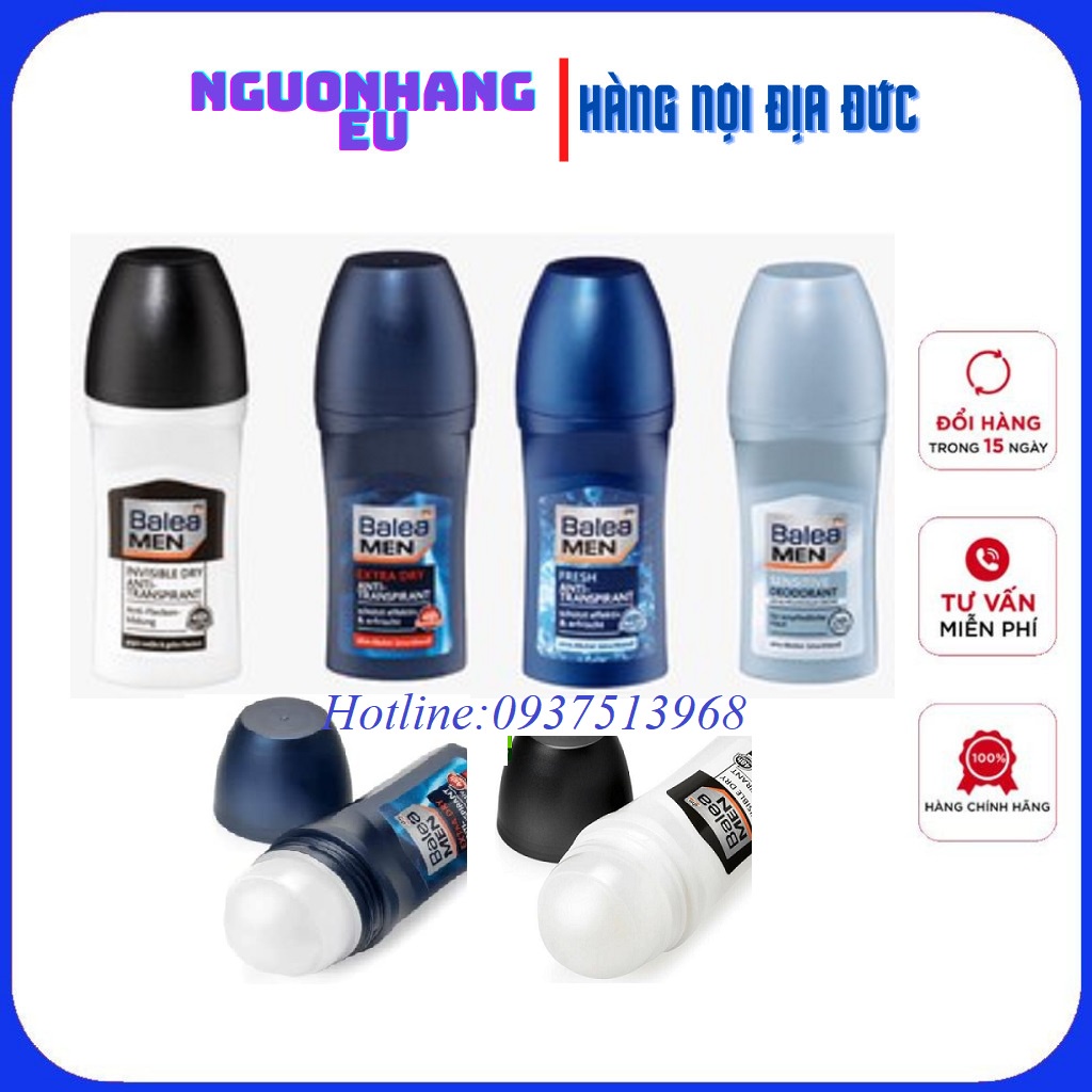 Lăn khử mùi cơ thể cho nam Balea Men 50ml Đức