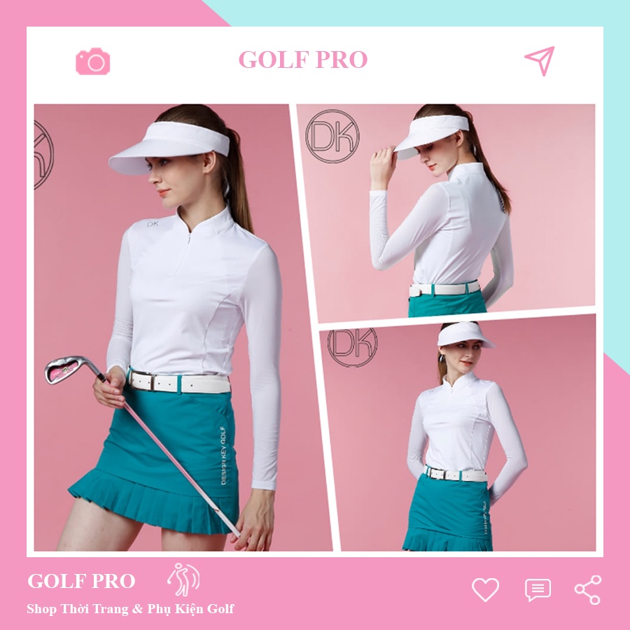 Set áo kèm chân váy golf nữ thiết kế cao cấp DK thời trang thể thao shop GOLF PRO AV019