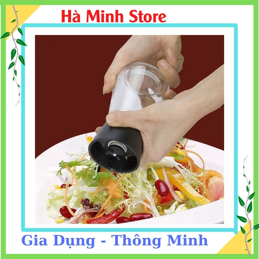 [Giá Sập Sàn] Xay Tiêu Cầm Tay Tiện Dụng Nắp Nhựa Dễ Tháo Lắp - Lọ Xay Tiêu Cầm Tay Tiện Lợi Xay Nhanh Chóng