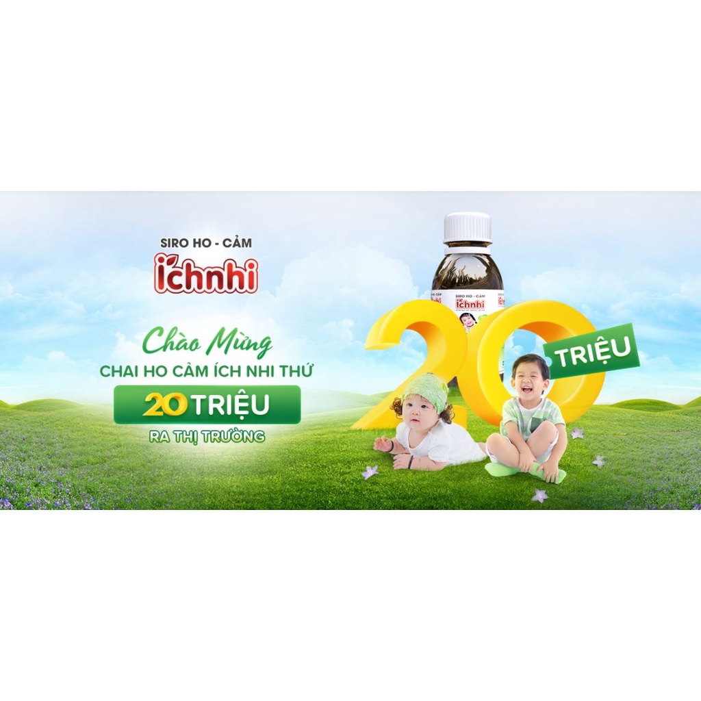 SIRO ho cảm ÍCH NHI dạng gói  _ SẢN PHẨM HỮU HIỆU CHO BÉ BỊ HO-CẢM CÚM-HẮT HƠI-SỔ MŨI
