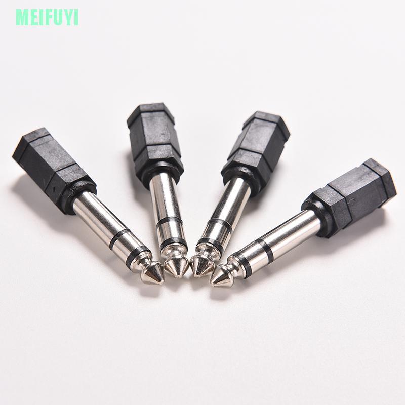 Set 4 Giắc Cắm Âm Thanh Chuyển Đổi Từ Đầu Cắm 6.5mm 1 / 4 Sang 3.5mm 1 / 8
